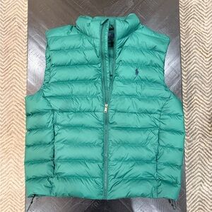 Ralph Lauren Green Puffer Vest. Brand new! Worn twice!